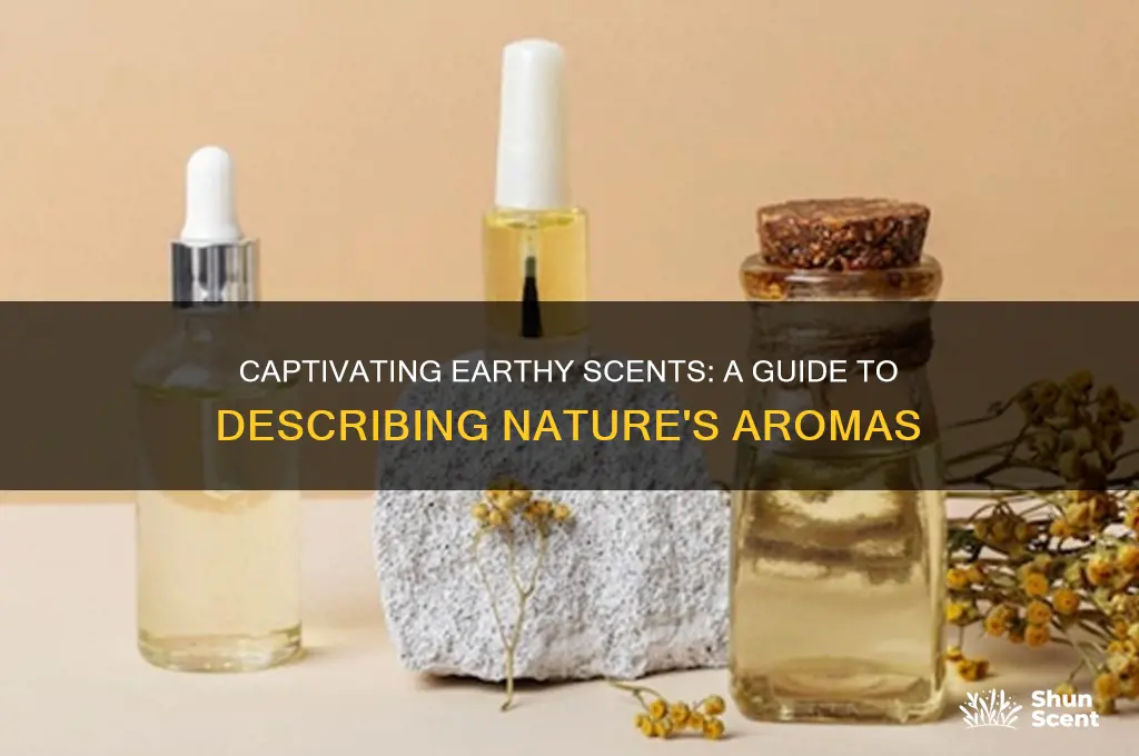 how to describe earthy scents