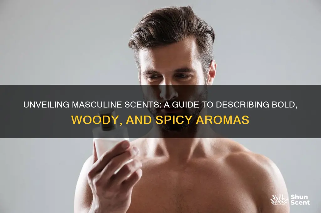 how to describe masculine scents