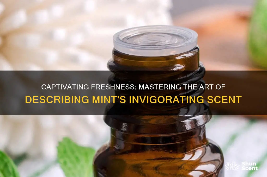 how to describe mint scent