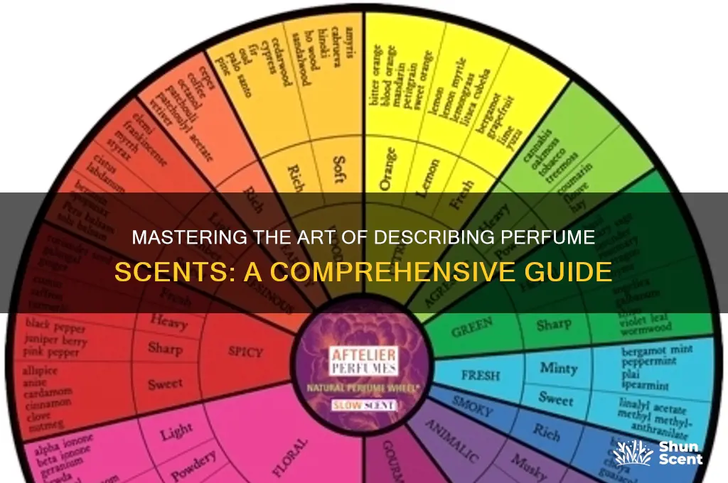 how to describe perfume scents