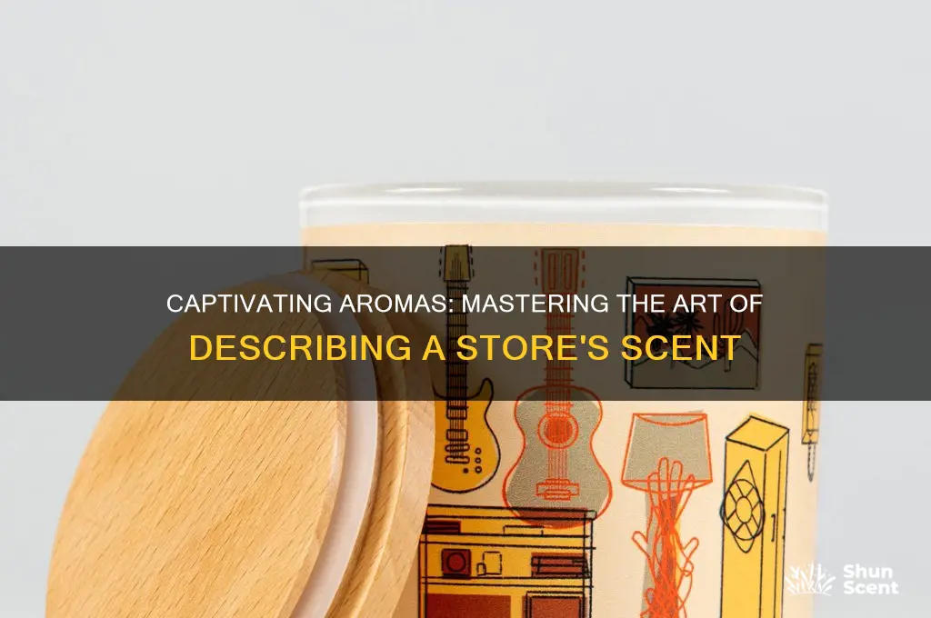 how to describe scent of a store
