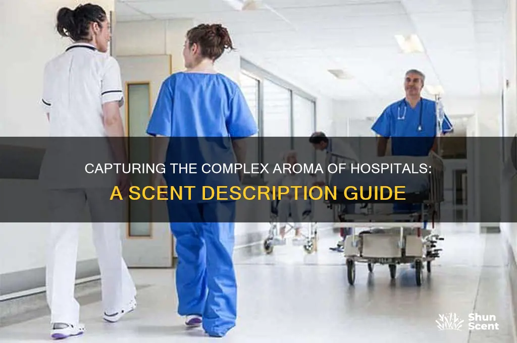 how to describe the scent of a hospital
