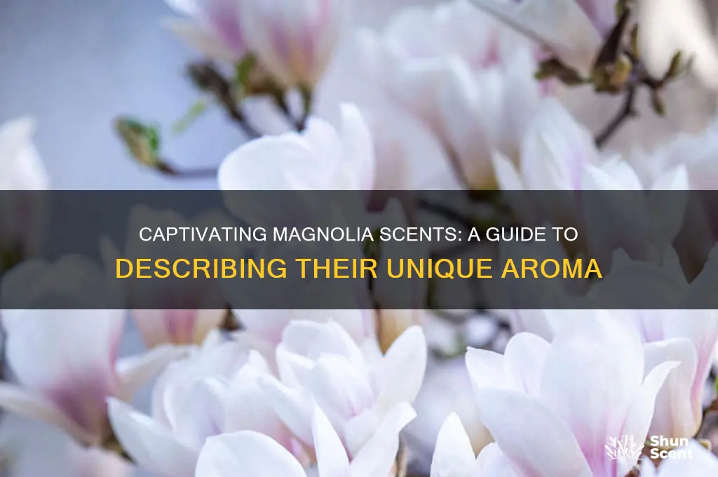 how to describe the scent of a magnolia tree