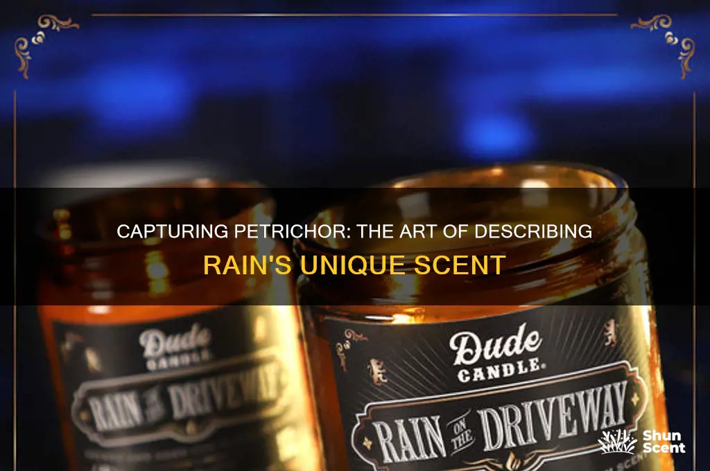 how to describe the scent of rain