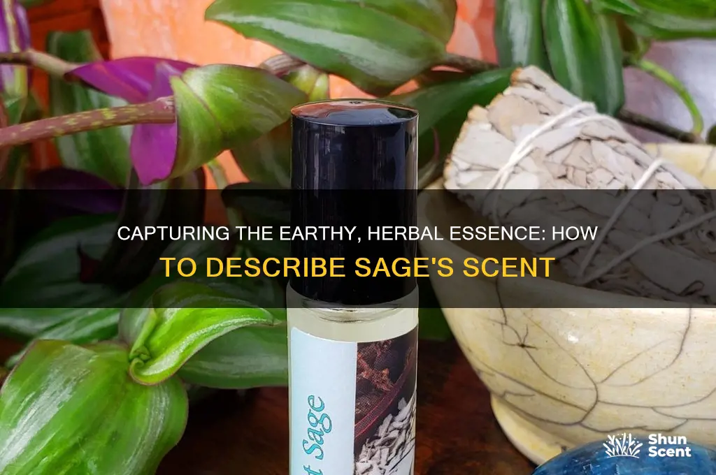 how to describe the scent of sage