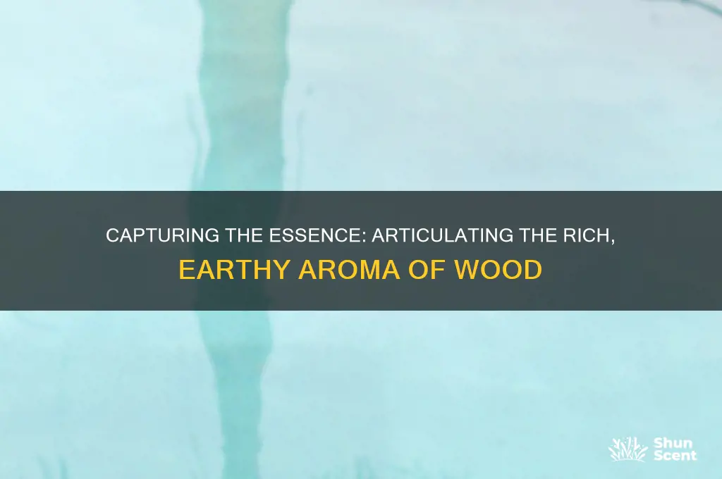 how to describe the scent of wood