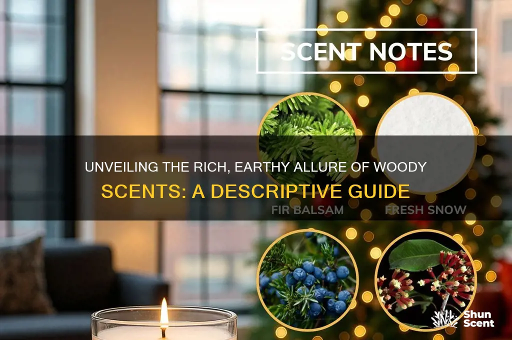 how to describe woody scent