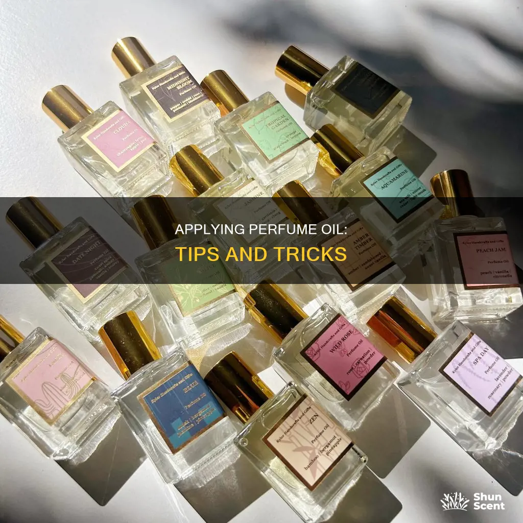 how to die perfume oil