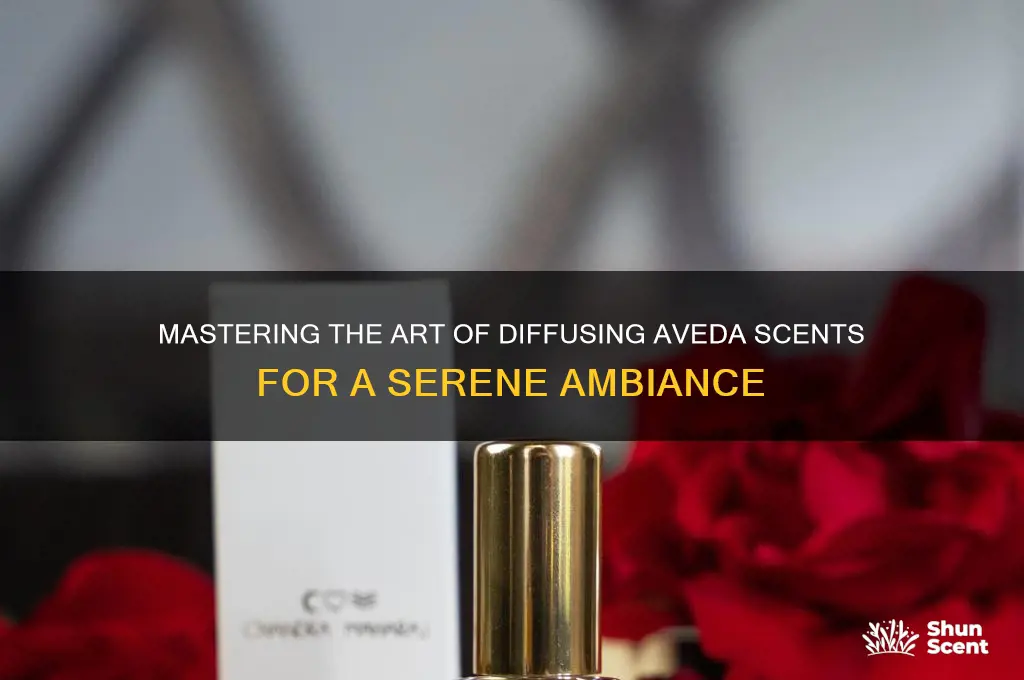 how to diffuse aveda scent