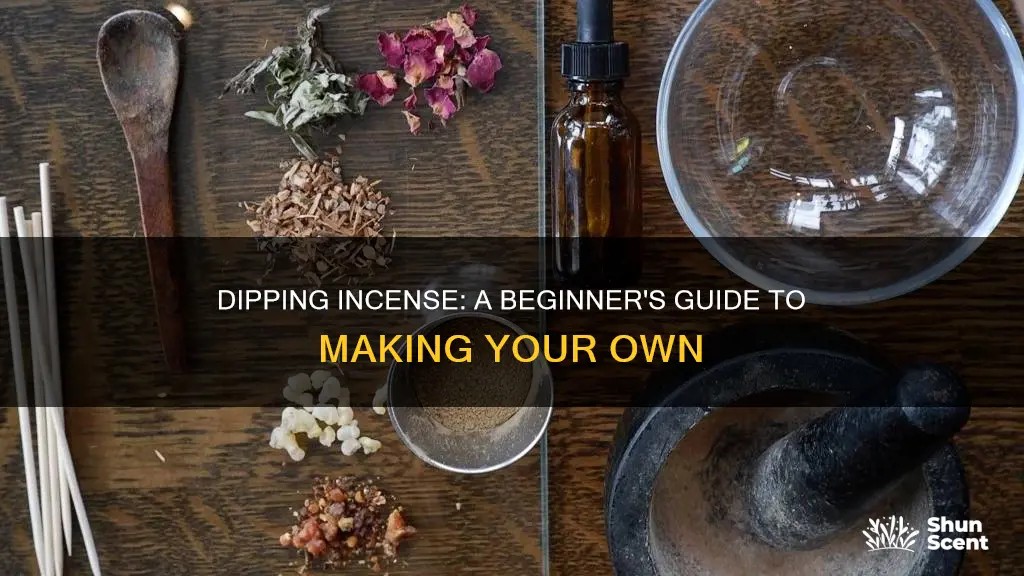 how to dip incense