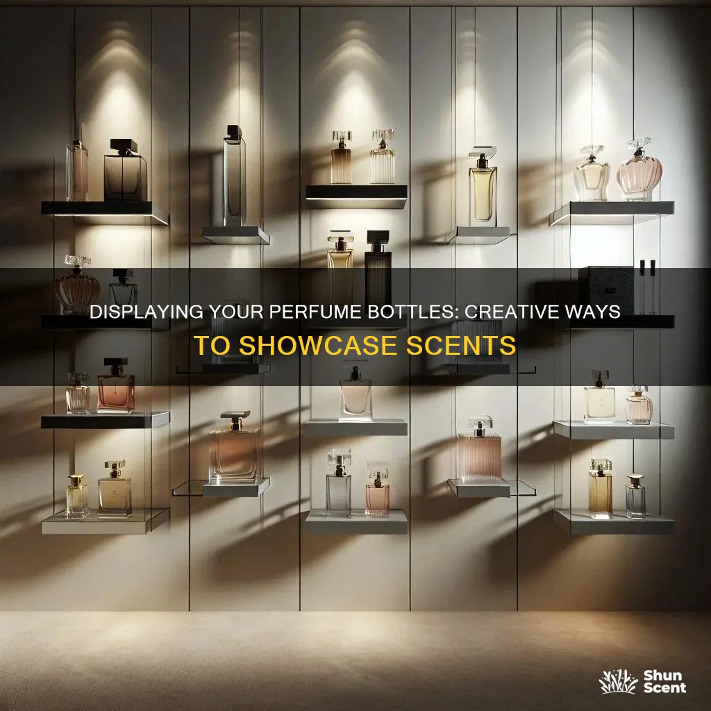how to disolay perfume bottle collection