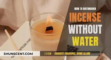 Incense and Water: Distinguishing the Scent Without the Liquid