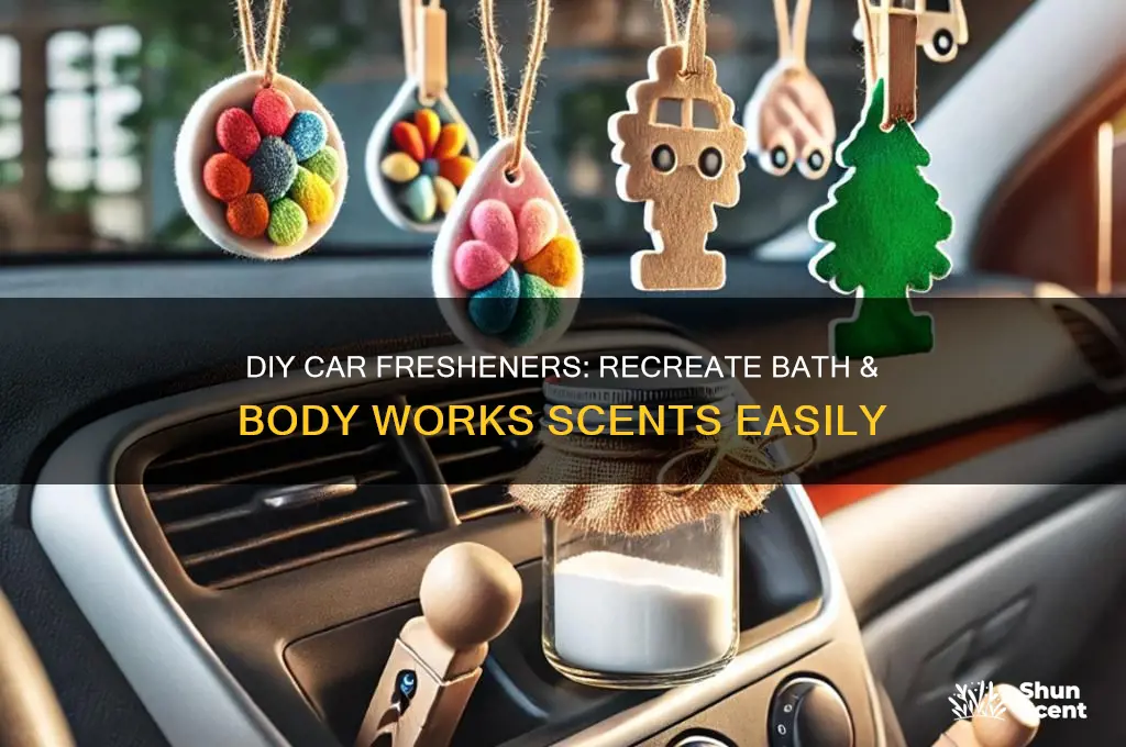 how to do bath and body works car scents