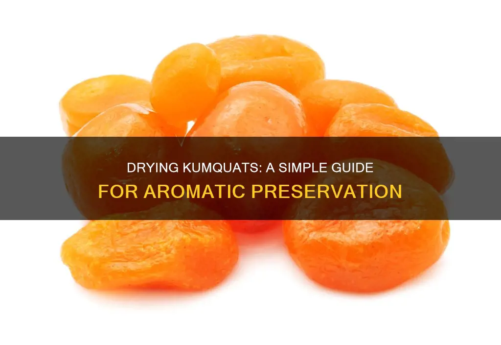 how to dry kumquats for aroma