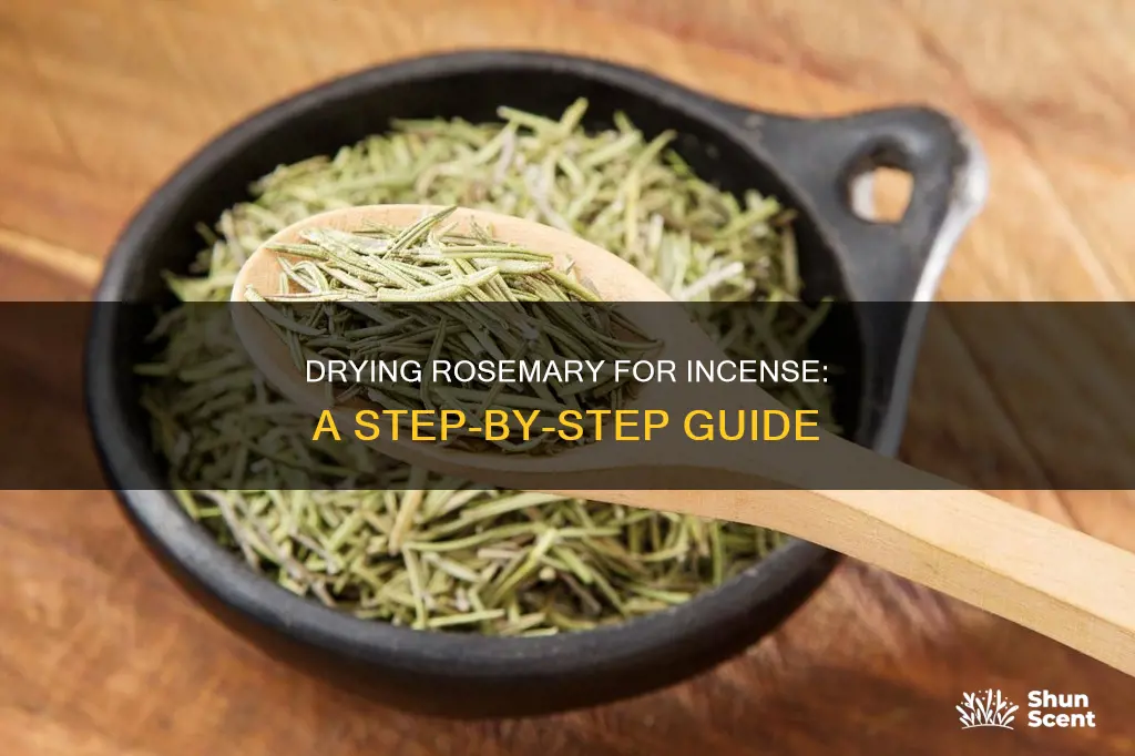 how to dry rosemary for incense