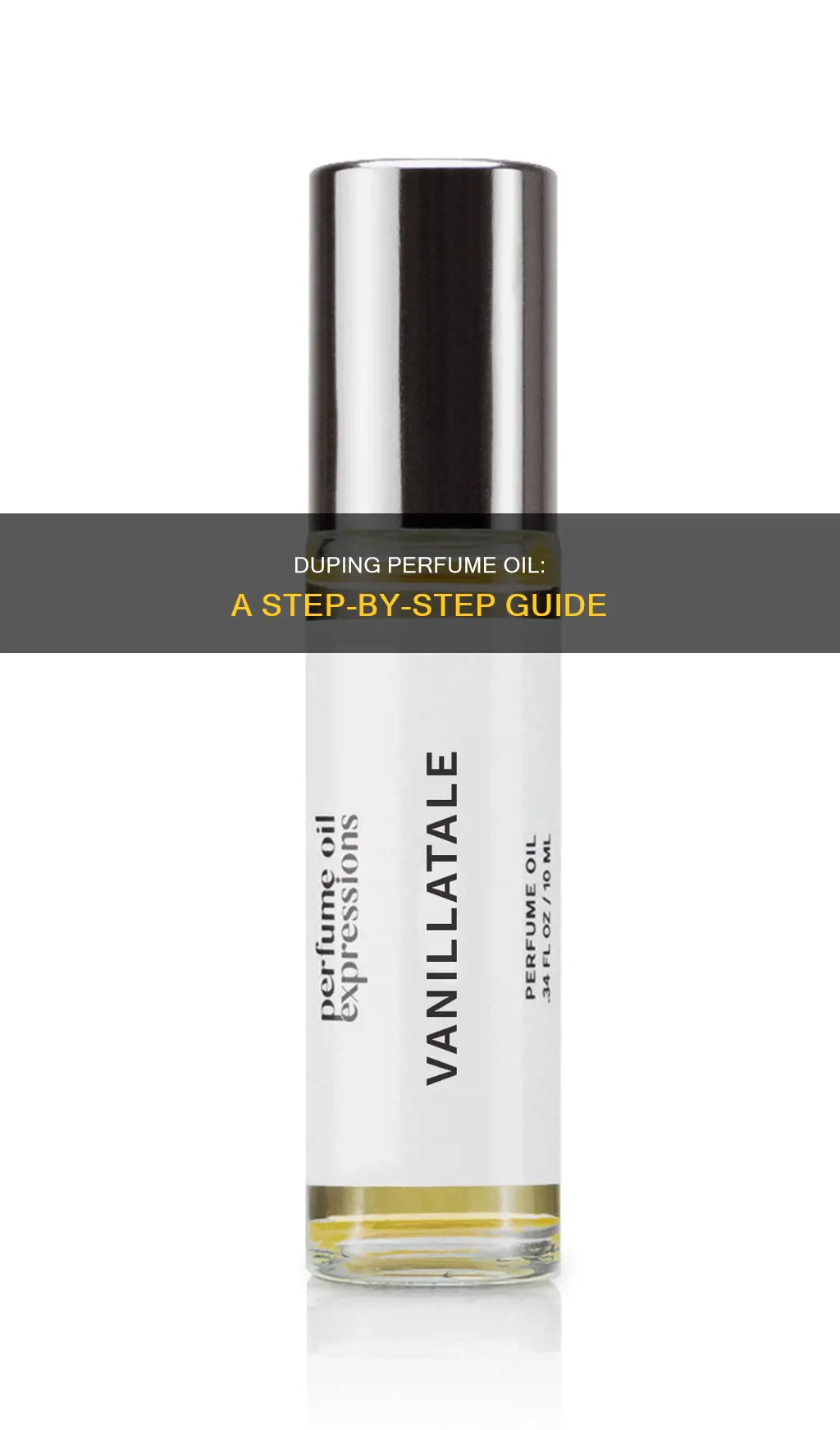 how to dupe perfume oil