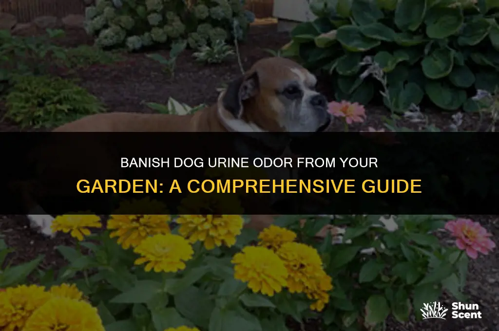 how to eliminate dog urine smell on plants
