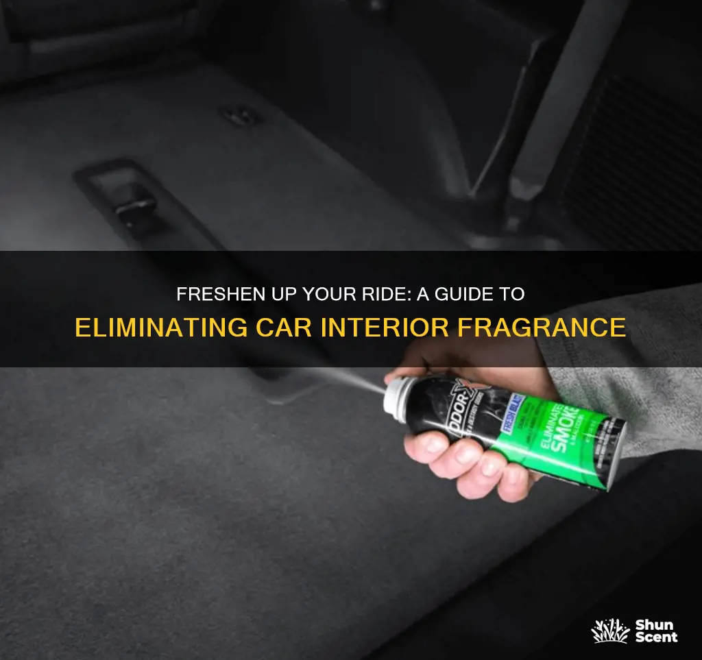 how to eliminate fragrance from auto interior