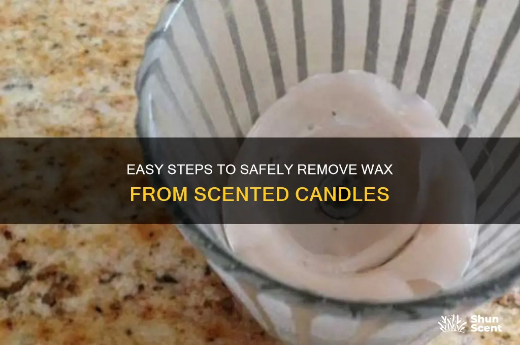 how to empty wax from scented candle