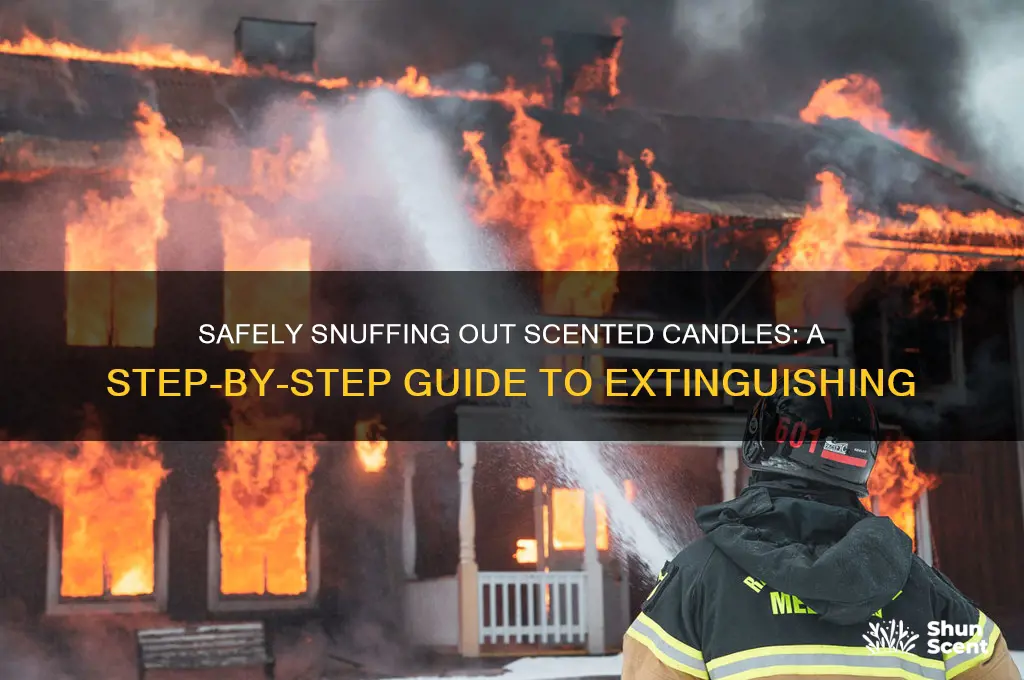 how to extinguish a scented candle