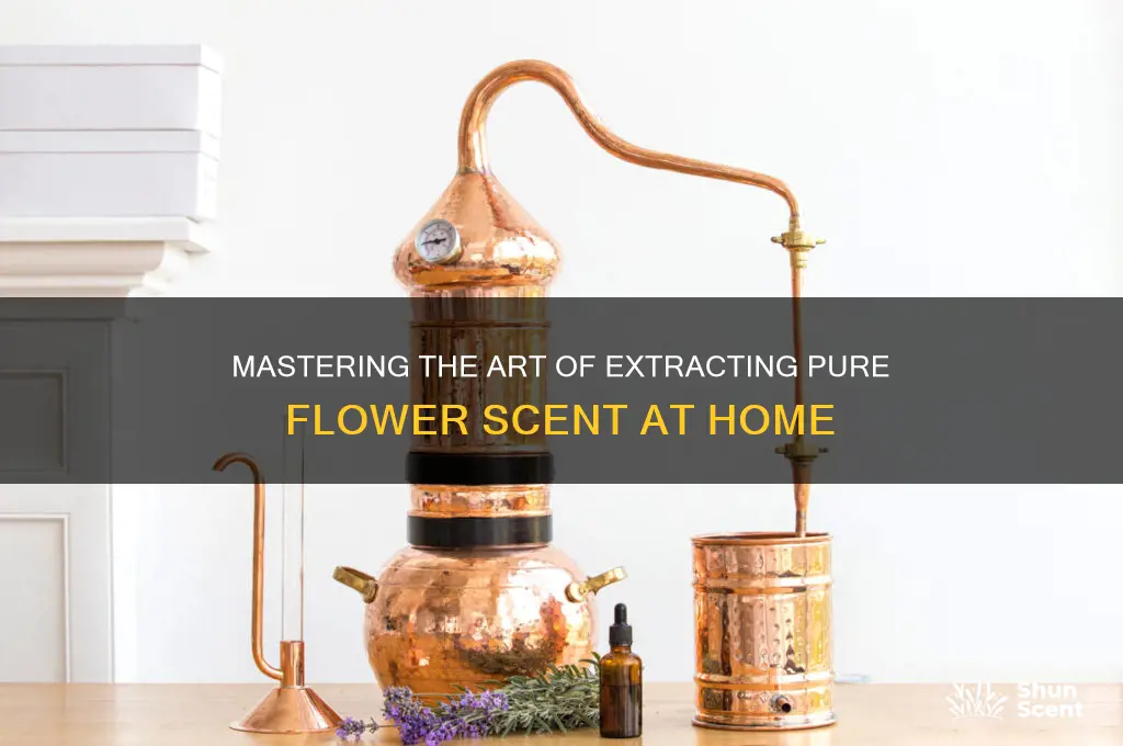 how to extract flower scent