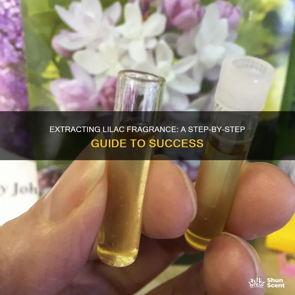 how to extract fragrance from lilacs