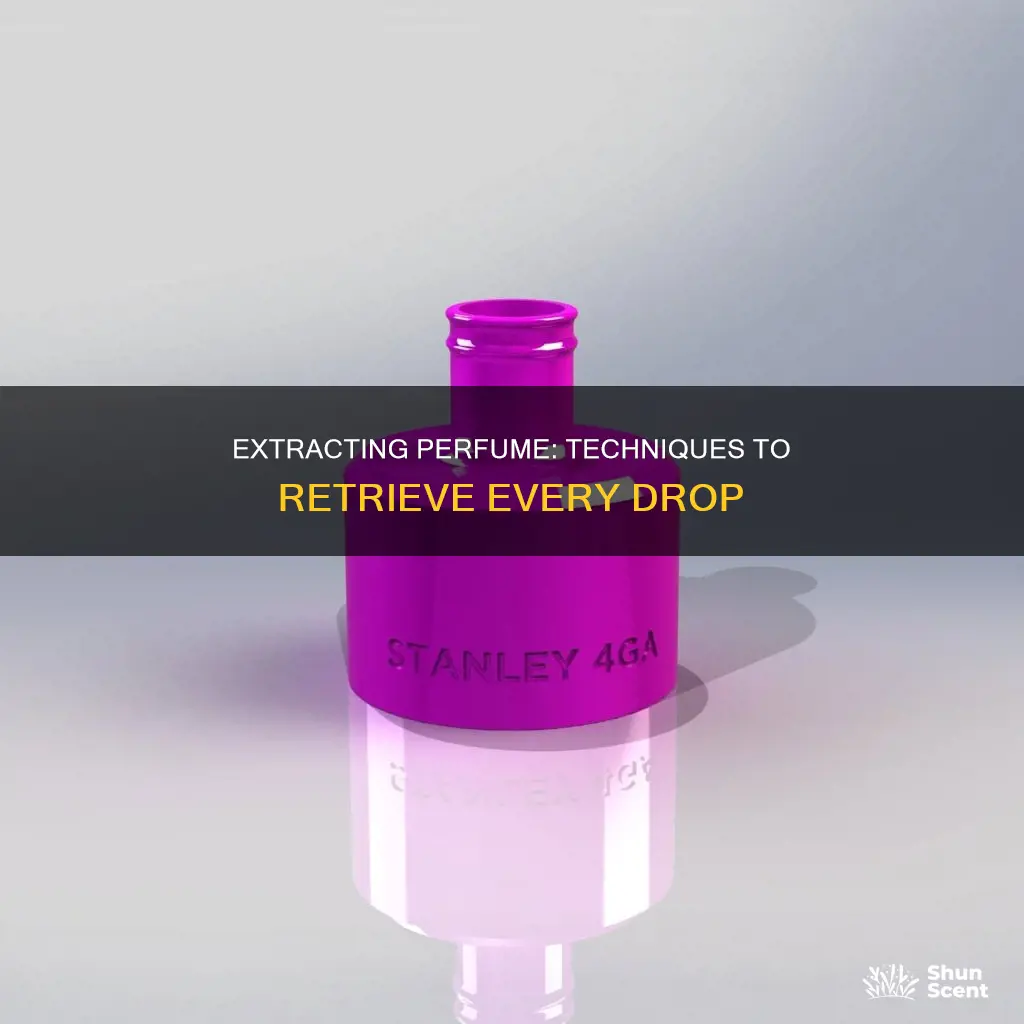 how to extract perfume from bottle