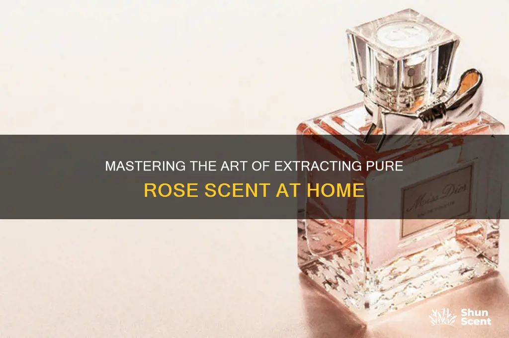 how to extract rose scent