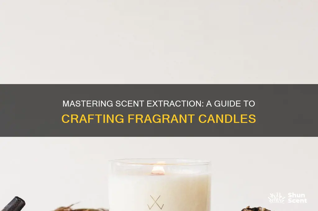 how to extract scent for candles