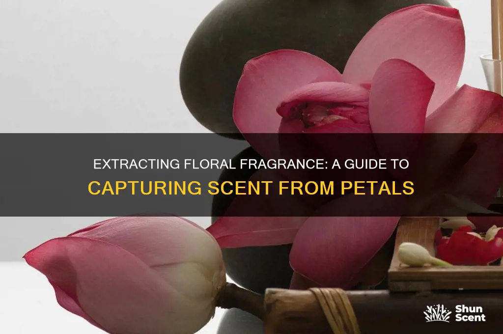 how to extract scent from flower pedals
