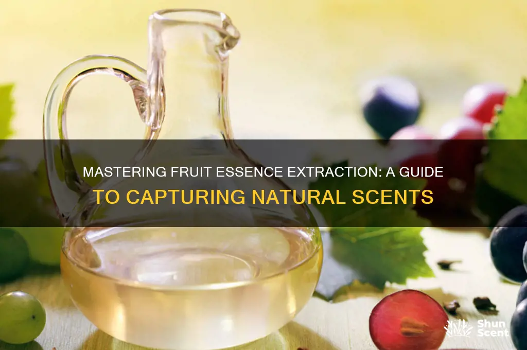 how to extract scent from fruit