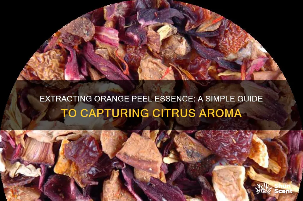 how to extract scent from orange peel