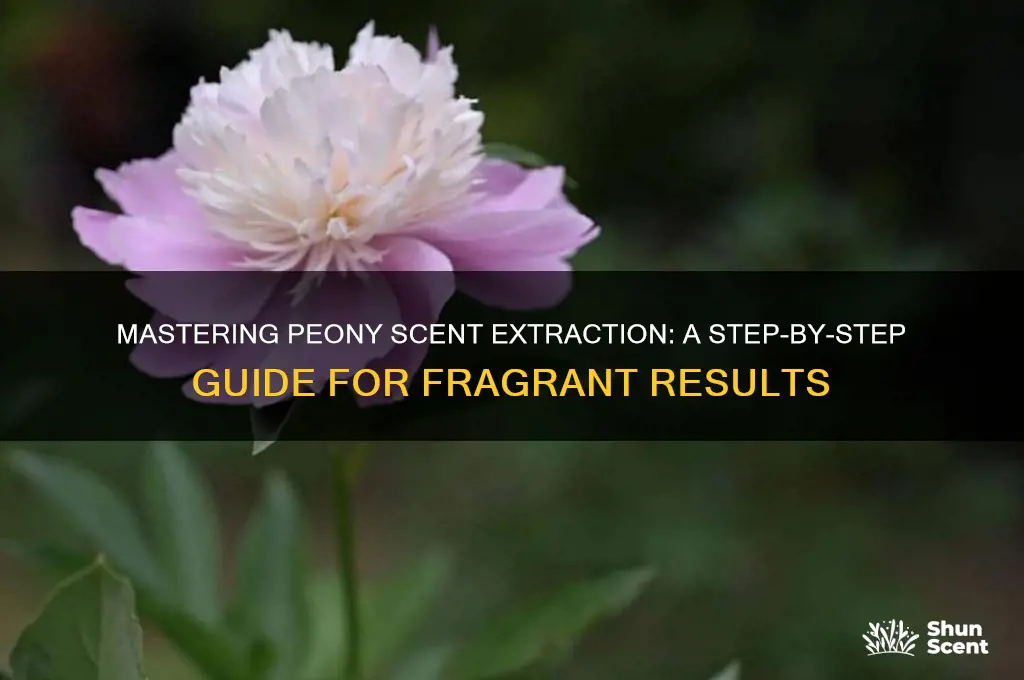 how to extract scent from peony