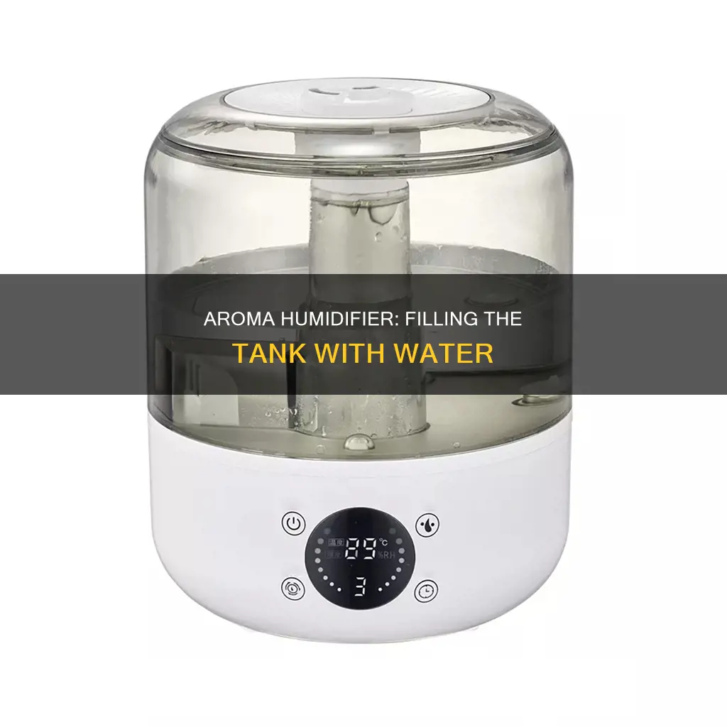 how to fill aroma humidifier with water