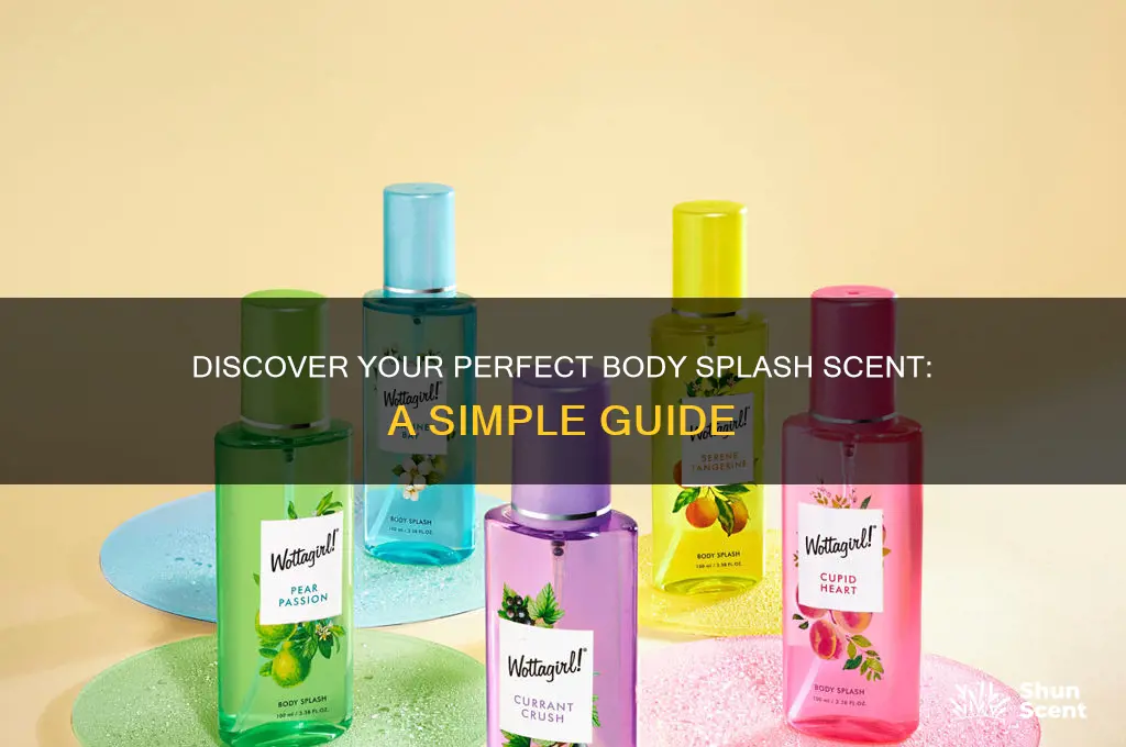 how to find a body splash scent