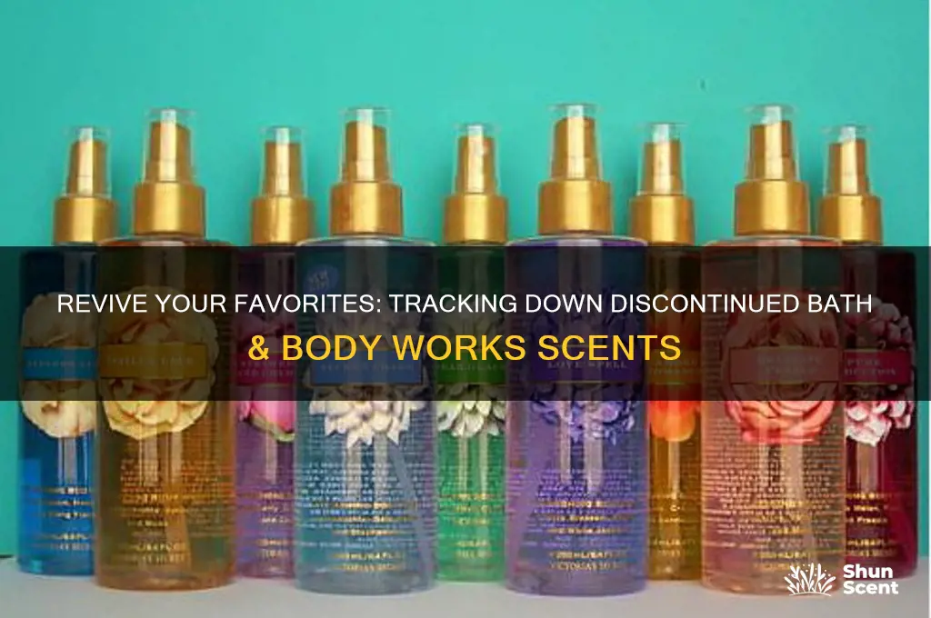 how to find discontinued bath and body works scents