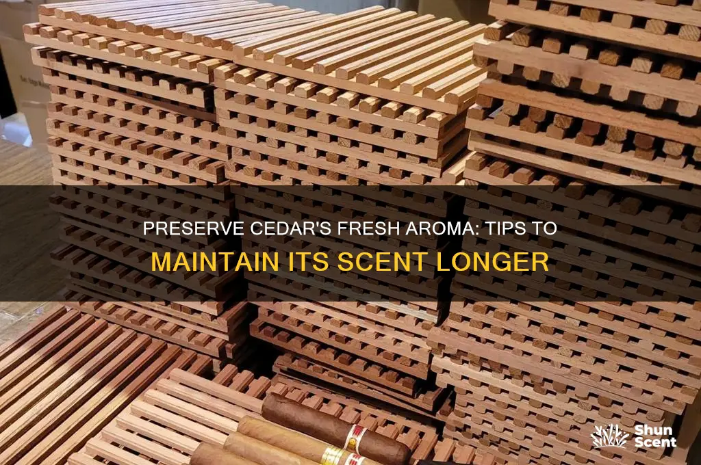 how to finish cedar retain scent