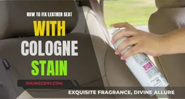 Removing Cologne Stains from Leather Seats: A Quick Guide