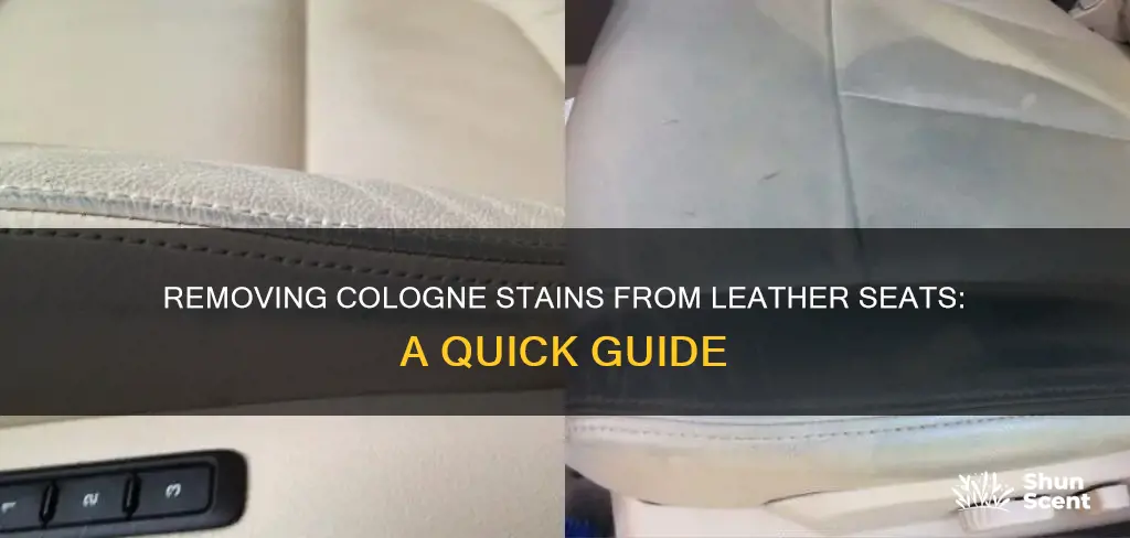 how to fix leather seat with cologne stain