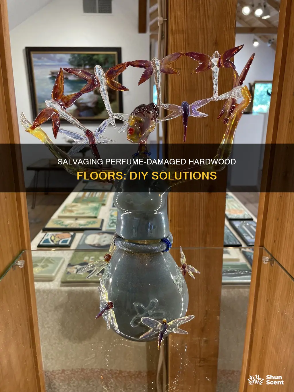 how to fix perfume damage hardwood floors