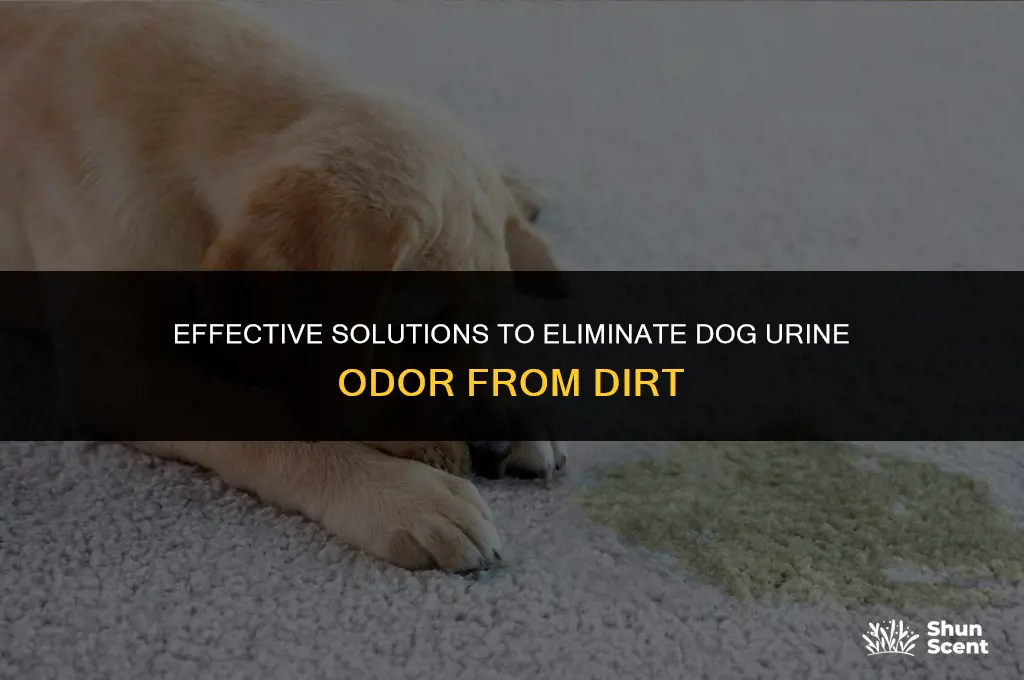 how to fix smell of where dogs urine in dirt
