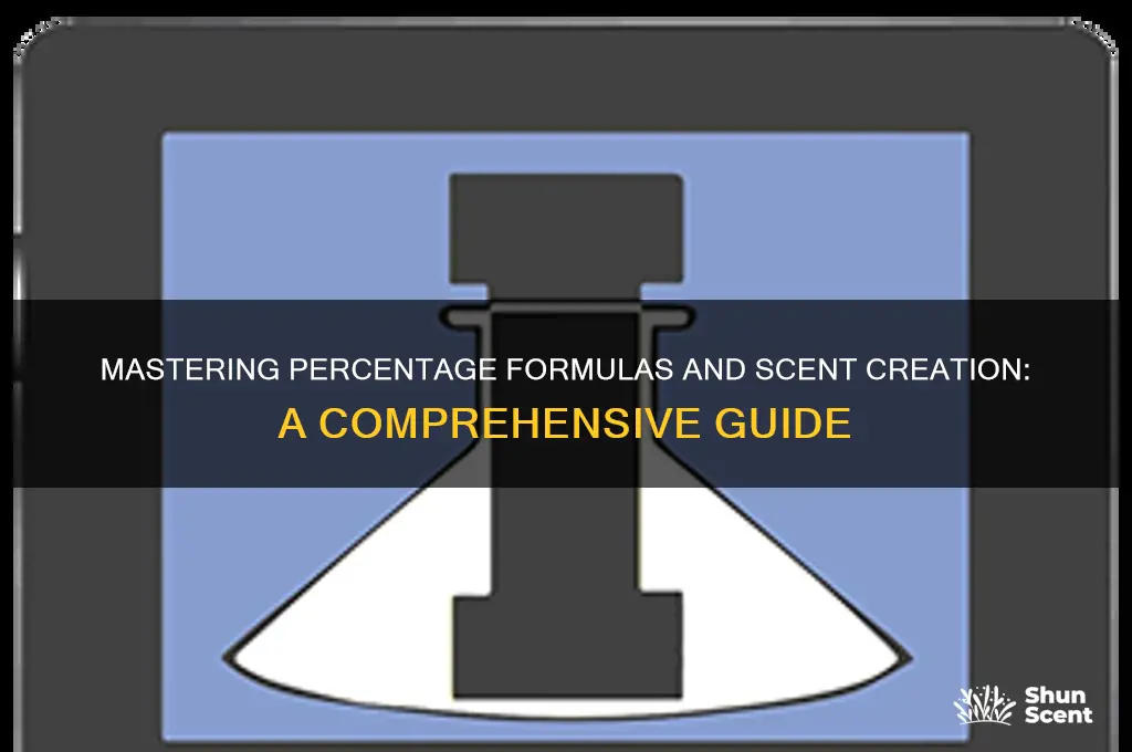 how to formulate percntage and scents