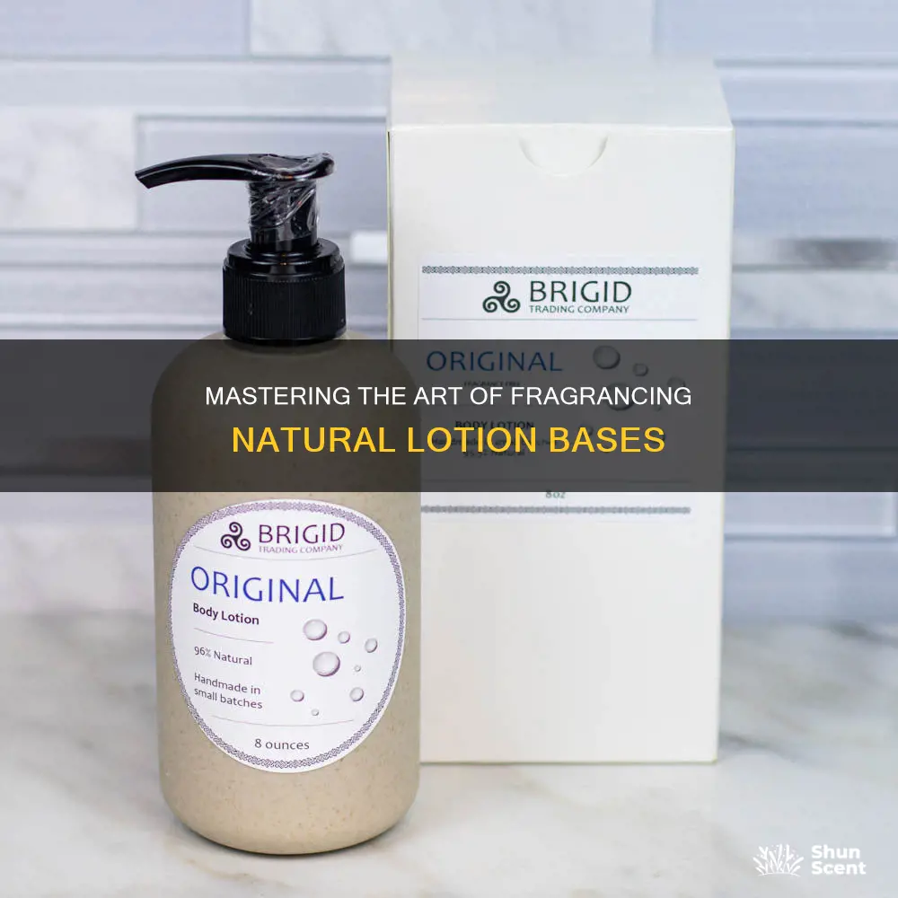 how to fragrance a nat lotion base