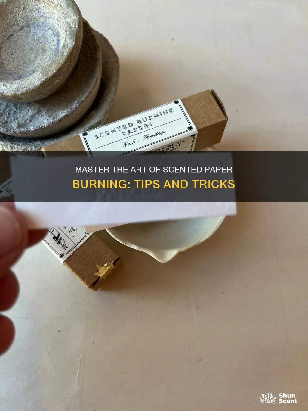 how to fragrance burning paper