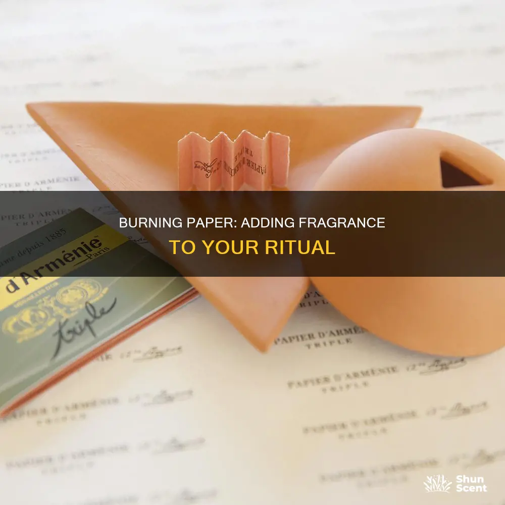 how to fragrance burning paper