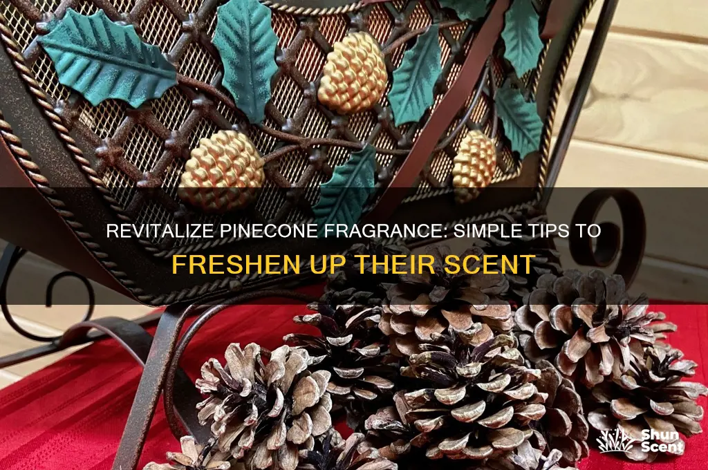 how to freshen up the scent on pinecones