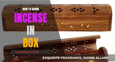 Burning Incense: Box Method for Beginners