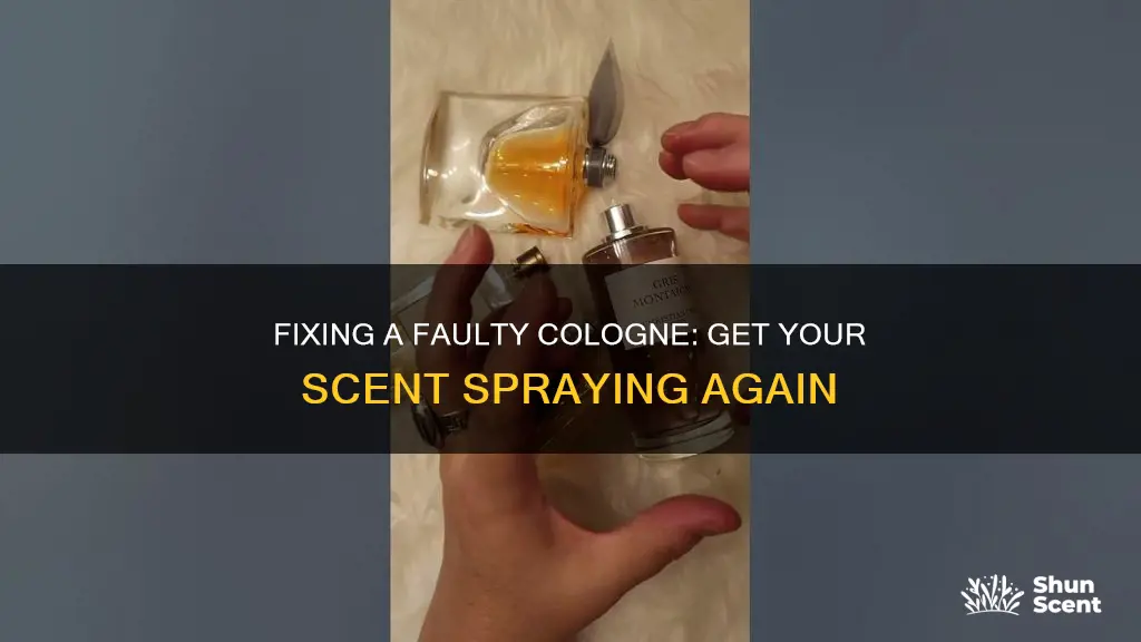 how to get a cologne to spray again