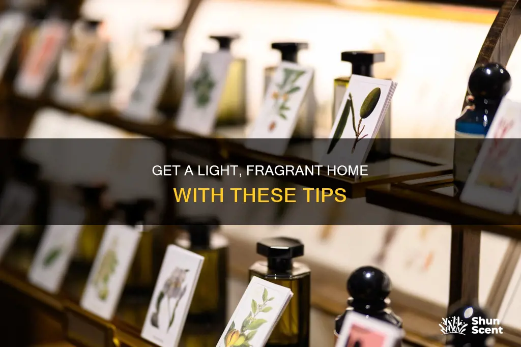 how to get a light fragrance throughout your house