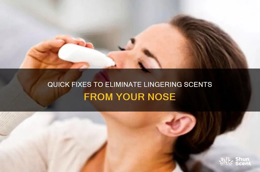 how to get a scent out of your nose